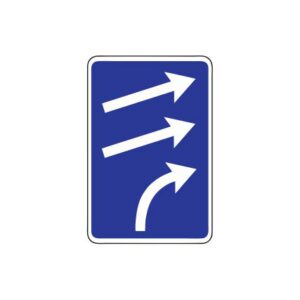 Nr.722/Joslas piekļaušanās pamatjoslām, 700x1050mm, 2. atstarošanas klase