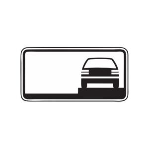 Papildzīme Nr.831/Transportlīdzekļa novietojuma veids stāvvietā, 700x350mm, 1. atstarošanas klase