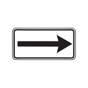 Papildzīme Nr.816/Darbības virziens, 700x350mm, 1. atstarošanas klase