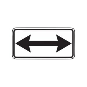 Papildzīme Nr.815/Darbības virzieni, 700x350mm, 2. atstarošanas klase