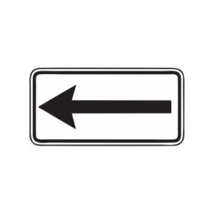 Papildzīme Nr.814/Darbības virziens, 600x300mm, 2. atstarošanas klase