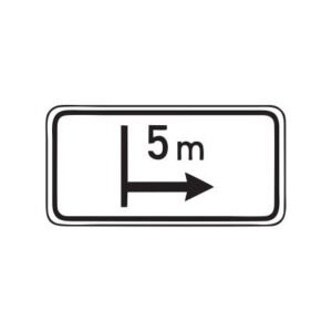 Papildzīme Nr.807/Darbības zona, 700x350mm, 1. atstarošanas klase