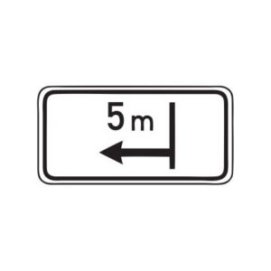 Papildzīme Nr.806/Darbības zona, 700x350mm, 2. atstarošanas klase