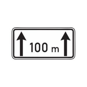 Papildzīme Nr.803/Darbības zona, 700x350mm, 1. atstarošanas klase