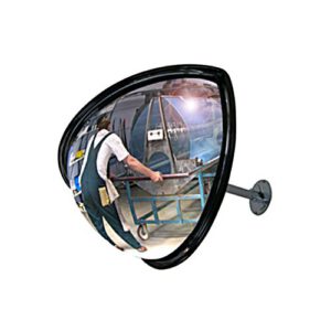 Sfēriskais spogulis iekštelpām ar plastmasas korpusu (kupolveida, 180 grādu), 80cm