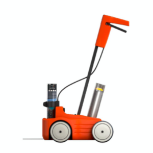 Līniju krāsošanas ierīce uz 4 riteņiem (oranža)