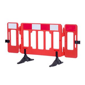 PVC barjera ar vārtiņiem Olympic, 2000x1020mm ar standarta 2 pēdām [MEL]