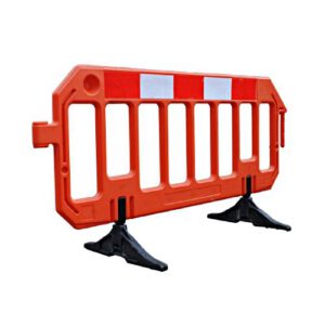 PVC barjera GATE 2000mm ar standarta pēdām, oranža [MEL]