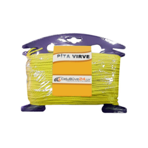 Pīta dzeltena virve ar plastmasas turētāju, d3mmx50