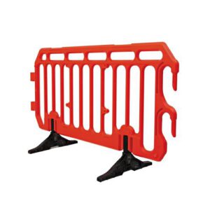 PVC barjera BOSS 2000x1100x50mm, oranža ar standarta pēdām [MEL]