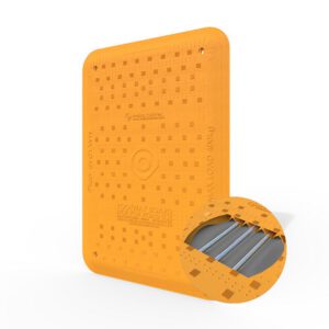 Tranšeju vāks ar tērauda stieņiem, 1200x800x40mm (dzeltens) [MEL]