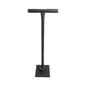 Aukstā asfalta metāla rokas bliete ar gumijas amortizāciju 200x200mm, h=86cm [MDG]