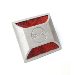 Ceļa atstarotājs 105x105mm, sarkans/sarkans