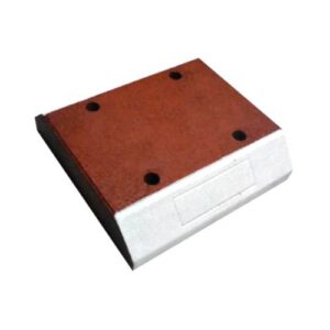 Drošības salas ārējais elements 500x500x100mm, gumijas (ar atstarojošu malu) [GH]