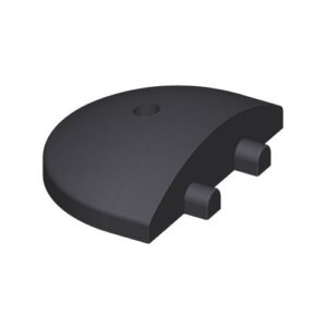 Ātruma slāpētāja (guļošā policista) 180 LONG beigu elements, 300x200x75mm (melns) [GH]