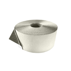 Pagaidu ceļa līniju marķēšanas līmlenta ar foliju, balta, 12cm x 100m [NI]