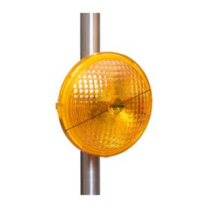 Brīdinājuma signāllukturis d=220mm (500cd), dzeltens (stiprināms pie staba), bez stiprinājuma [NI]