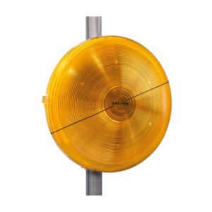 Brīdinājuma signāllukturis d=340mm (4900cd), dzeltens (stiprināms pie staba), bez stiprinājuma [NI]