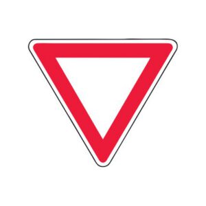 Priekšrocības zīme Nr.206/Dodiet ceļu, 1200x1200mm, 1. atstarošanas klase