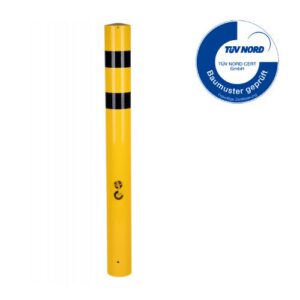 Metāla stabiņš (cinkots un krāsots), d=159mm, h=1200mm, betonējams  [DAN]