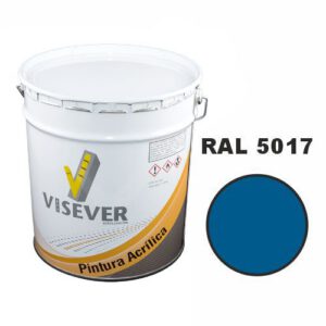 Akrila krāsa ceļu marķēšanai VISACRYL, zila (RAL 5017), 27kg spainis [VIS]