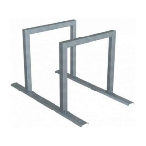 Velosipēdu statīvs 2 velosipēdiem ar sliedi piestiprināšanai (l=1400mm), karsti cinkots [SCH]