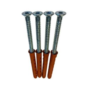 Skrūvju komplekts (4gab.), d=8mm, l=80mm, cinkots [SCH]