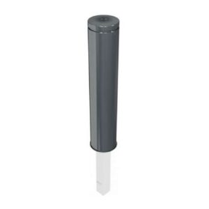 Metāla stabiņš ORNA 40195 (izņemams), ar iekšējo slēdzeni, d=193mm, h=950mm (karsti cinkots, pelēks DB 703) [SCH]