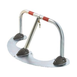 Stāvvietu barjera -Trīspunktu ar metāla pamata plāksni, ar iekšējo slēdzeni [MOT]