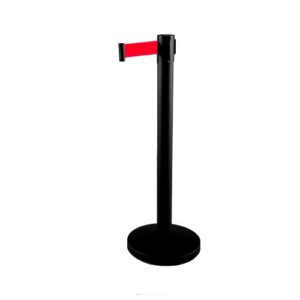 Statīvs (RAL 9005) ar izvelkamu lentu (h=910mm), 2.7m vienkrāsu lenta [SOR]