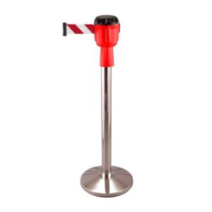 Statīvs ar izvelkamu lentu plastmasas korpusā (h=1085mm), 7.7m lenta [SOR]