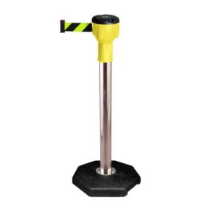 Statīvs ar izvelkamu lentu plastmasas korpusā un gumijas pamatni (h=1035mm), 10m lenta [SOR]