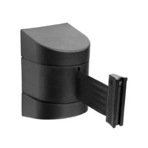 Izvelkama lenta (melns korpuss) ar stiprinājumu, 5m melna [SOR]