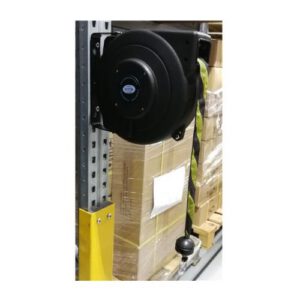 Izvelkama lenta plastmasas korpusā, 20m dzeltenmelna lenta [SOR]