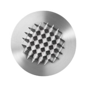 Taktila elements KD1 (piramidāla virsma, kupola forma) d35x5mm ar metinātu tapu (AISI 316L)