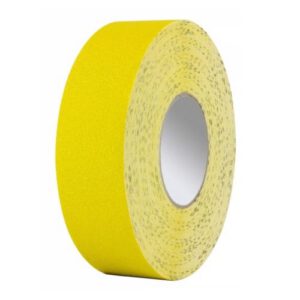 Pašlīmējoša grīdas marķēšanas lenta (vinila) ar pretslīdes materiālu, dzeltena 50mm x 25m [MO]