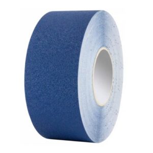 Pašlīmējoša grīdas marķēšanas lenta (vinila) ar pretslīdes materiālu, zila 75mm x 25m