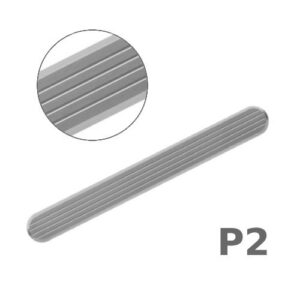 Taktila elements P2 (taustes indikators), 280x30x4.5mm, garens ar rievotu virsmu