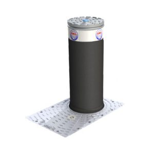 Automātiski (hidrauliski) paceļams stabs, d=200mm, h=500mm (nerūsējošā tērauda, matēta apdare) [MAC]