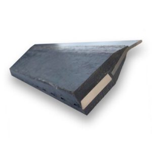 Gumijas nazis ar korunda pildījumu 50x190x1500mm (ar metāla stiprināšanas plāksni) [OR]