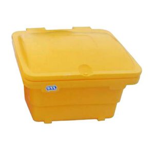 Smilts/sāls plastmasas konteiners (dzeltens), 350l [JF]