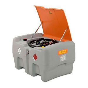 Mobilā dīzeļdegvielas uzpildes un uzglabāšanas tvertne DT MOBIL EASY, 440l ar 12V elektrisko sūkni CENTRI SP 30 (ar veramu vāku)