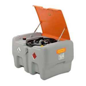 Mobilā dīzeļdegvielas uzpildes un uzglabāšanas tvertne DT MOBIL EASY, 440l ar 24V elektrisko sūkni (ar veramu vāku)