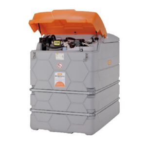 Stacionārā dīzeļdegvielas uzpildes un uzglabāšanas tvertne ārai CUBE Outdoor Premium Plus 20 SIM, 1000L (ar datu sistēmu līdz 999 lietotājiem, PIN, GPS)