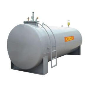 Stacionārā dīzeļdegvielas uzpildes un uzglabāšanas tvertne 4000L (dubultsienu, tērauda), d=1600mm (2400x1650x2250mm)