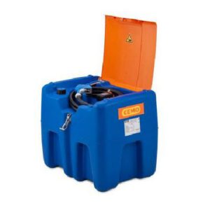 Mobilā AdBlue® uzpildes un uzglabāšanas tvertne BLUE-MOBIL EASY, 210l ar 18V akumulatoru 4Ah un lādētāju (ar veramu vāku)