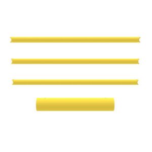 Elastīgās drošības barjeras (ECHO) cauruļu komplekts, 3x1510mm (d=63mm) + 1x930mm (d=160mm) [DAN]