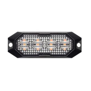 4 LED (12W) brīdinājuma gaisma, alumīnija korpusā