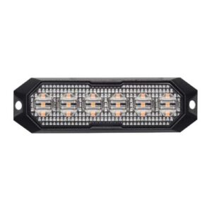 6 LED (18W) brīdinājuma gaisma, alumīnija korpusā