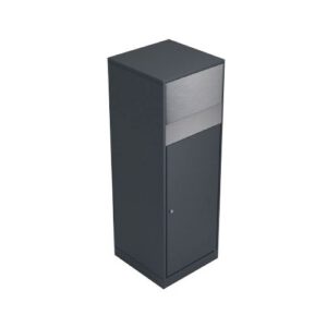 Metāla atkritumu tvertne ar atloku (cinkota un krāsota), 80l [KRO]